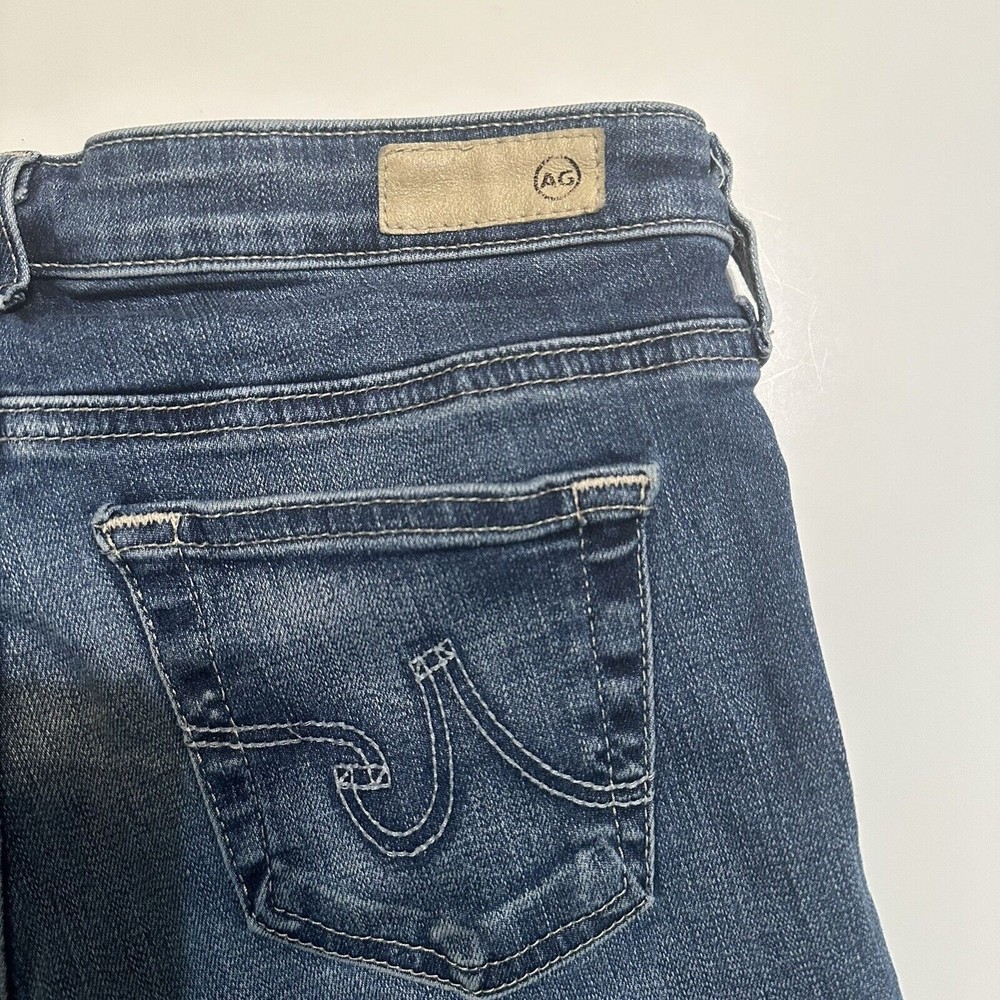 AG Adriano Goldschmied Women's Size 25 Blue Jeans The Stilt Roll Up Cigarette - Picture 5 of 10